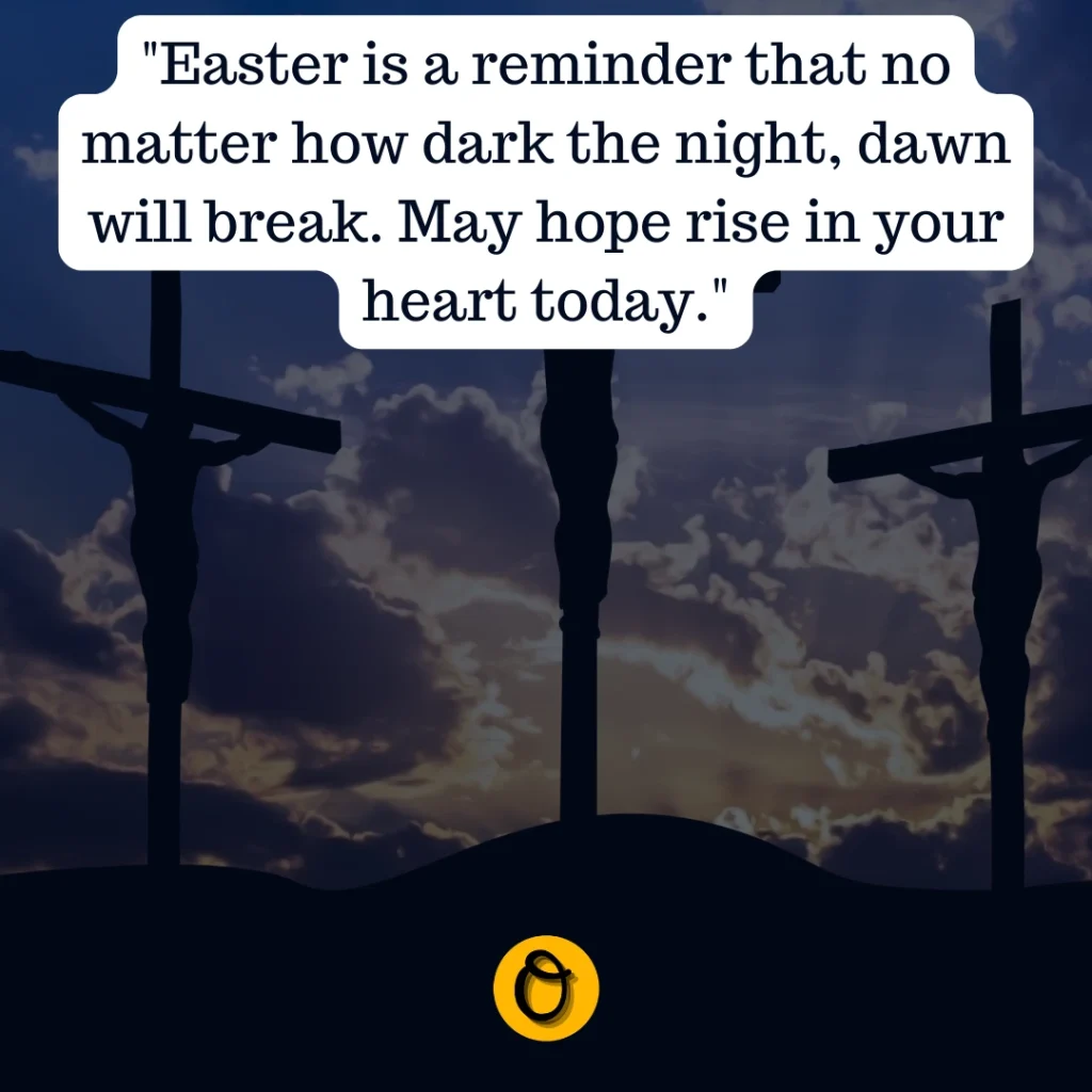 Easter morning prayer text overlay on sunrise image
