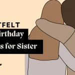 Unique birthday wishes for sister on a bold banner
