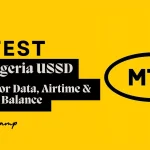 Screenshot of MTN Nigeria USSD codes menu for data