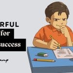 Student praying a Christian prayer for exam success