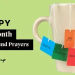 Inspirational happy new month wishes and prayers card design