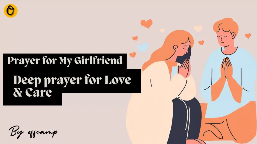 A couple praying together with clasped hands, demonstrating the power of prayer for my girlfriend in strengthening relationships.