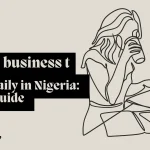 Nigerian entrepreneur checking daily earnings from online business that pays daily on smartphone while working from home