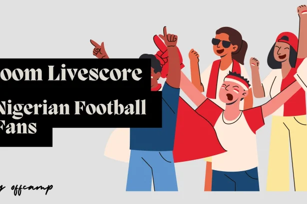 Nigerian football fans using zoom livescore app on their smartphones to track NPFL matches during a weekend game