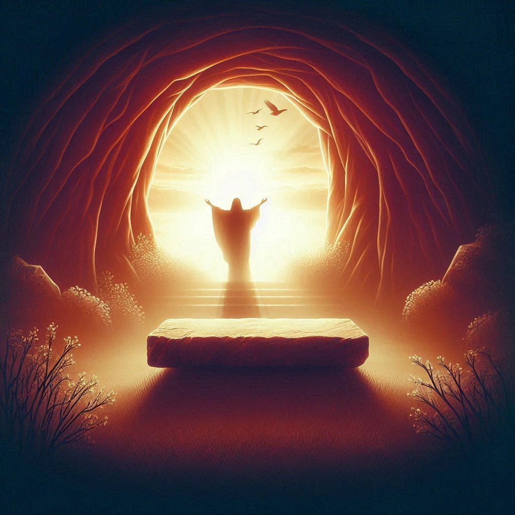 Religious Easter wishes with scripture verse