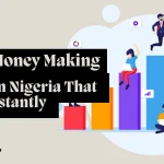 Nigerian student earning cash with multiple apps that pay real money open on his smartphone while studying at home