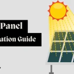 Detailed solar panel installation diagram showing the proper connection sequence between panels, charge controller, batteries and inverter