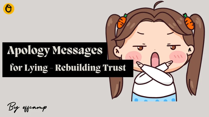 Apology Messages for Lying – Rebuilding Trust