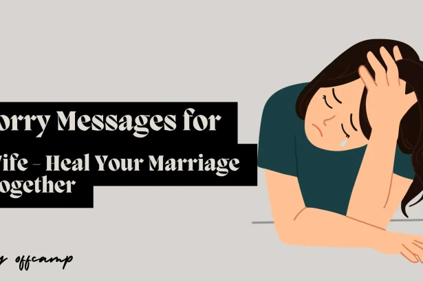 Sorry Messages for Wife - Heal Your Marriage