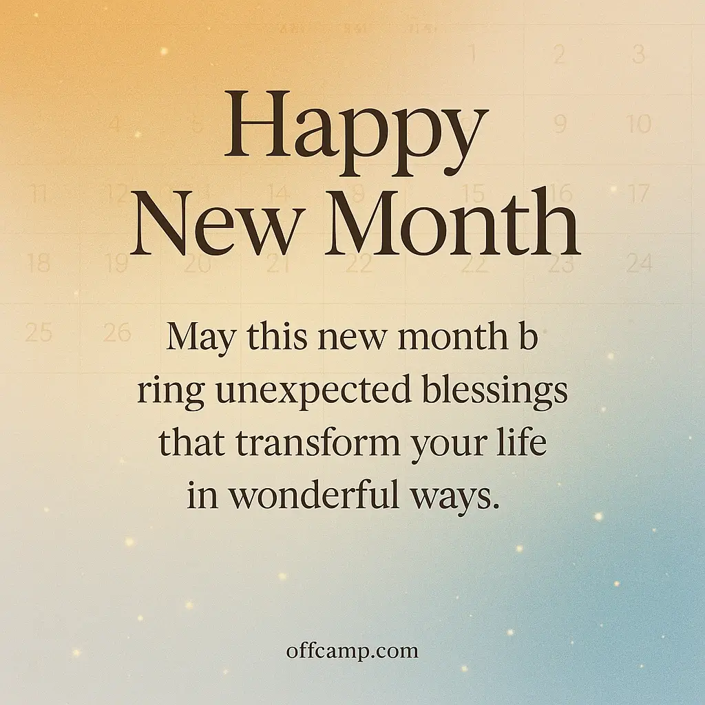 Christian happy new month wishes and prayers with bible verse